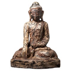 Used Old sandstone Buddha statue from Burma