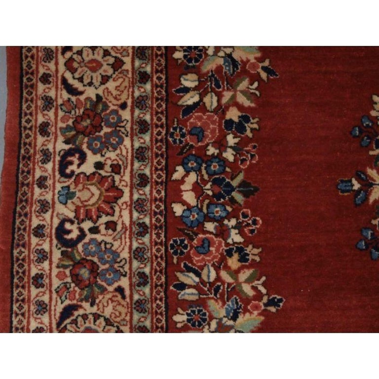 Old Sarouk Rug with Central Medallion For Sale at 1stDibs