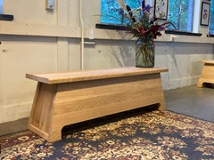 Mesa auxiliar de diseño holandés contemporáneo Harm De Veer Roble Madera