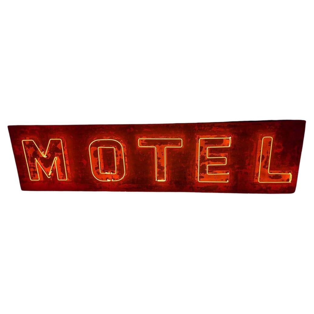 Insegna NEON "MOTEL" vecchia scuola anni '40/'50... carattere classico