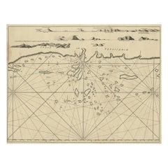 Carte des mers anciennes de la région de Tenasserim, Myanmar « Birmanie » en Asie du Sud-Est, vers 1790