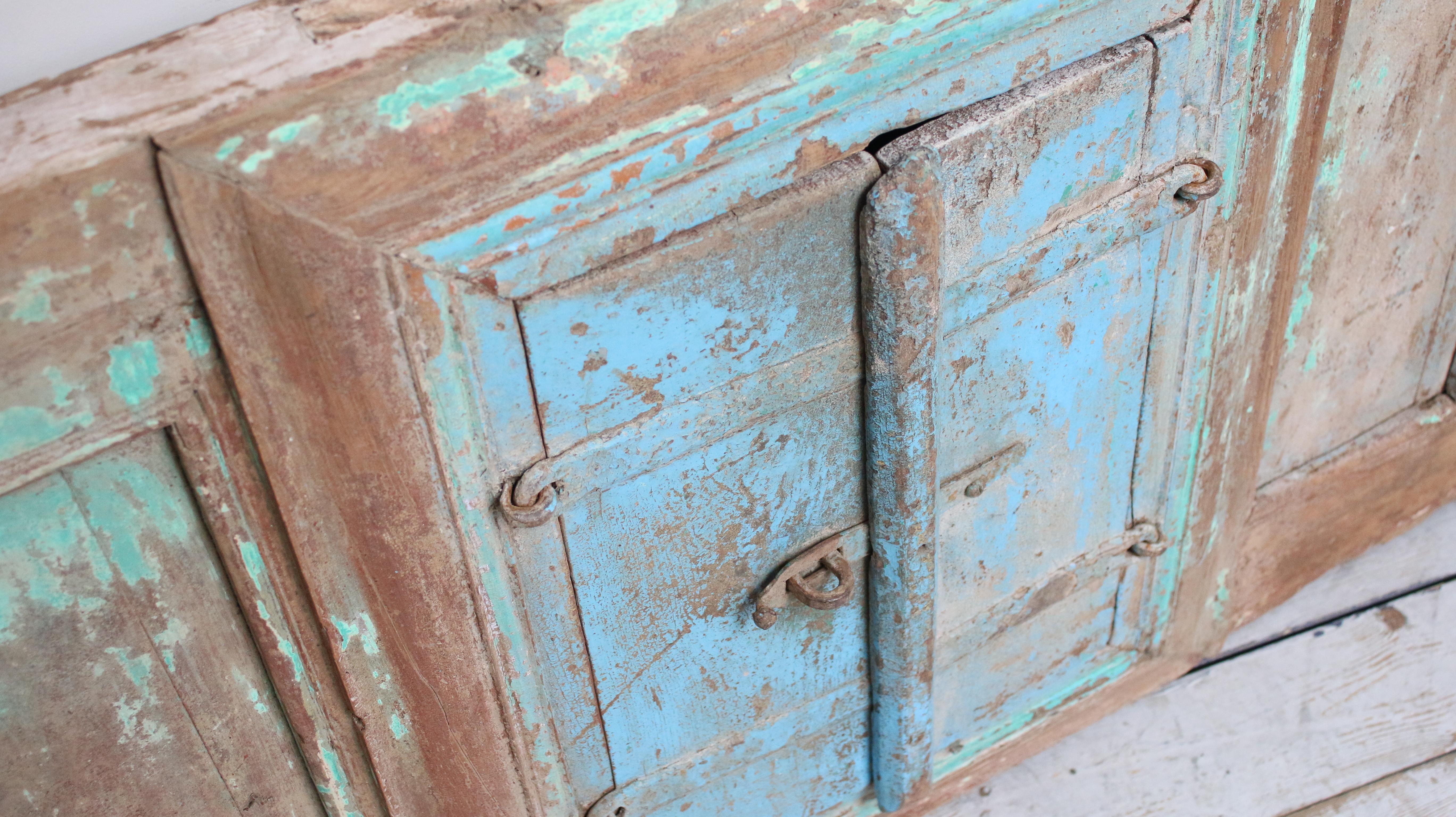20th Century Old Set Architectural Salvage Back Drop Reclaimed Distressed Door or Hatch For Sale
