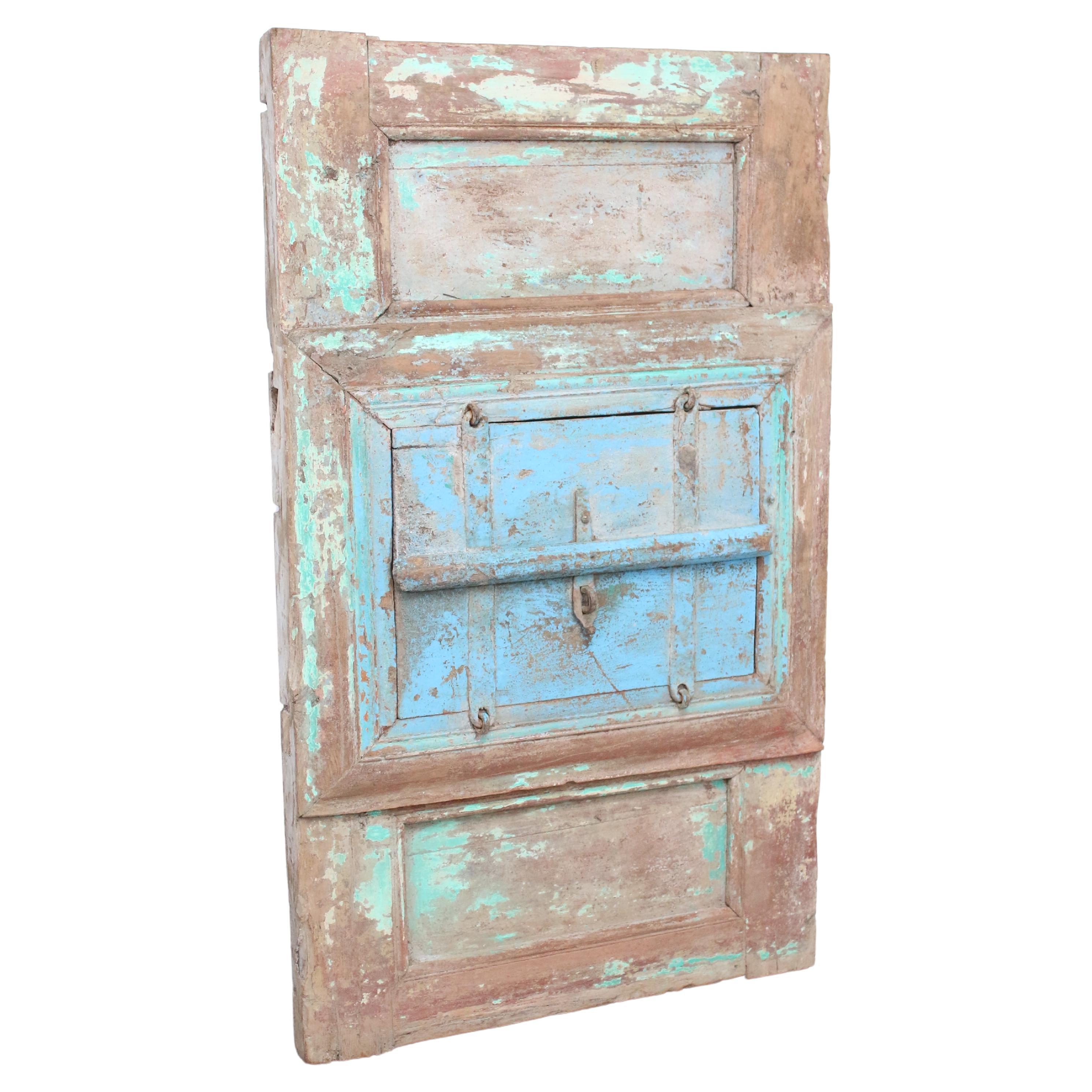Old Set Architectural Salvage Back Drop Reclaimed Distressed Door or Hatch For Sale