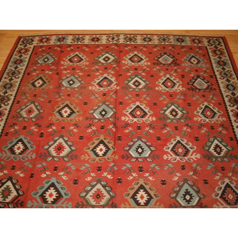 Old Sharkoy Kilim, Western Turkey or The Balkans In Good Condition In Moreton-In-Marsh, GB