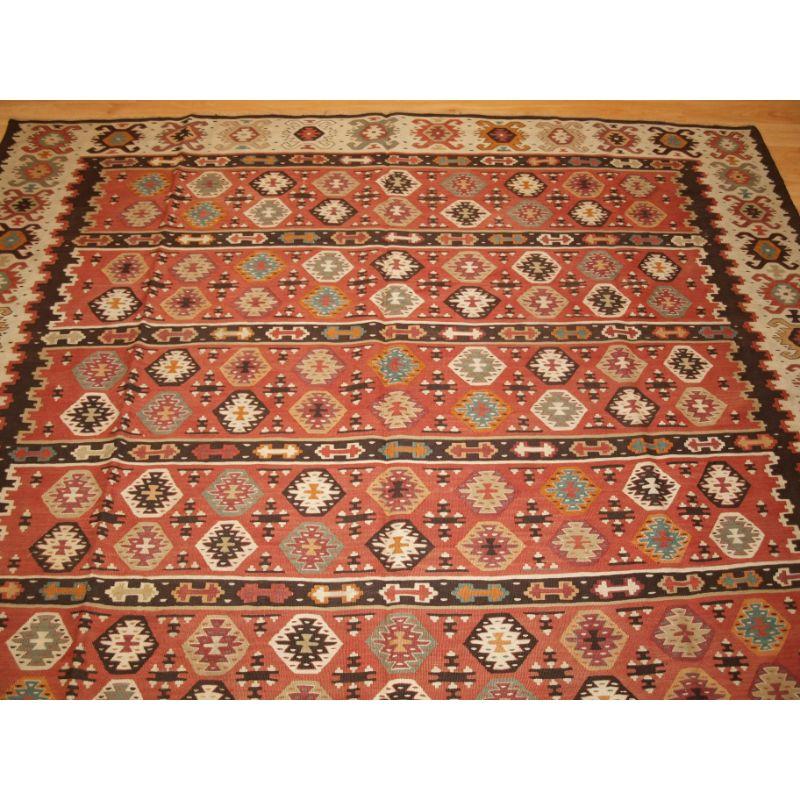 Old Sharkoy Kilim, Western Turkey or the Balkans In Good Condition For Sale In Moreton-In-Marsh, GB