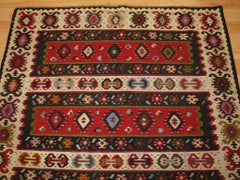 Old Sharkoy Kilim With Banded Design, Circa 1930