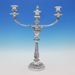 Matthew Boulton, Coppia di candelabri antichi in lamiera di Sheffield, 1830 ca.