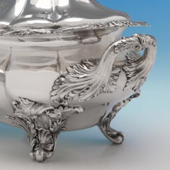Antike alte Sheffield plated Suppenterrine gemacht c.1825