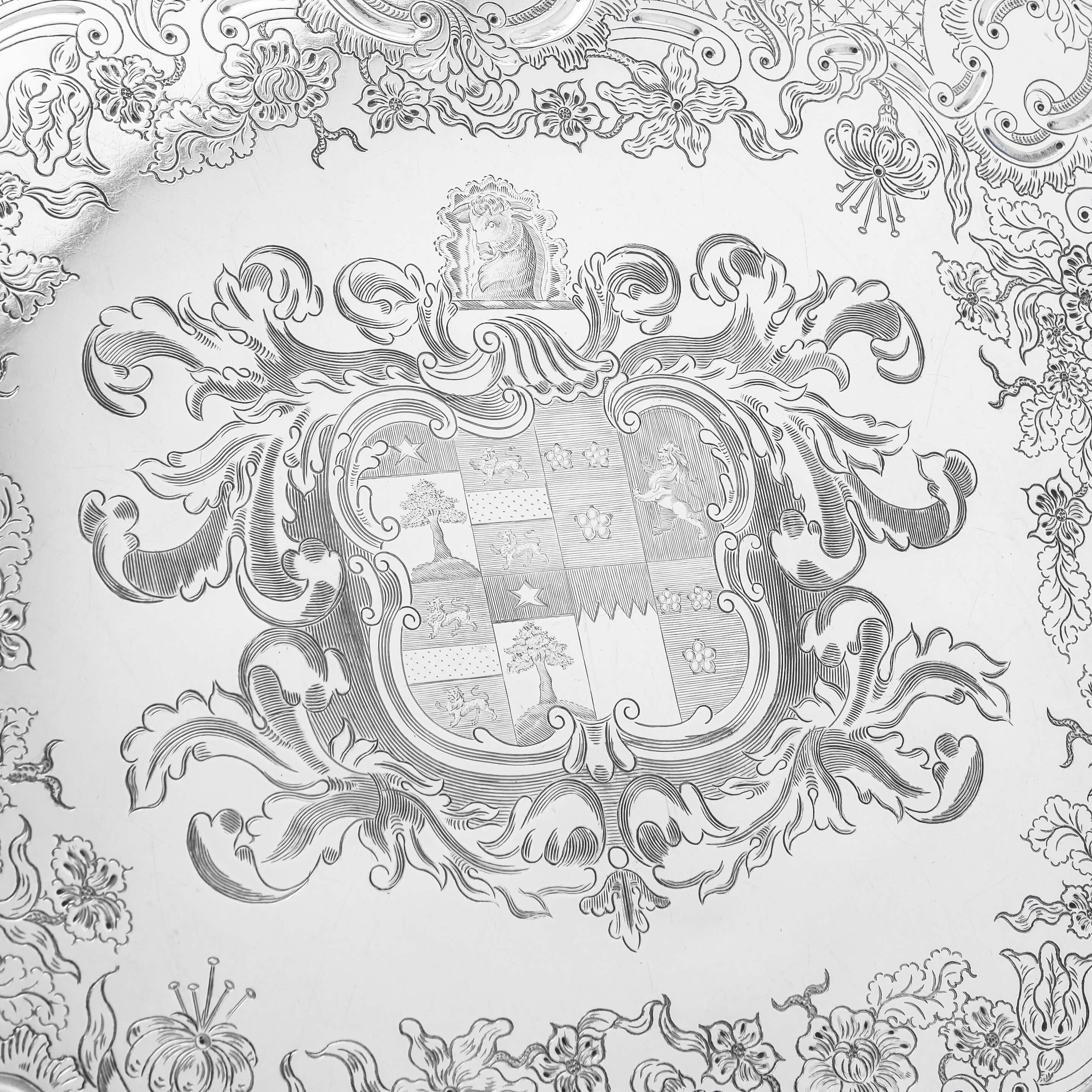 Baroque Old Sheffield Plate Tray