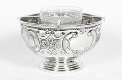 Old Sheffield Silver Plate / Copper Three-Piece Caviar Service