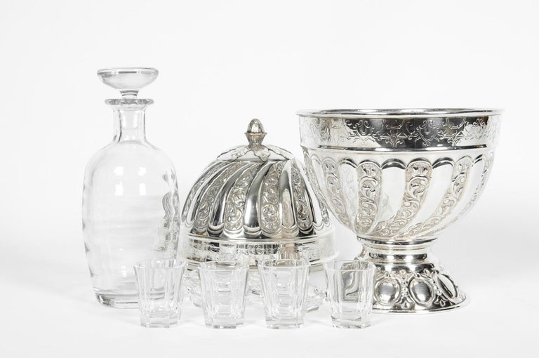 Old Sheffield Silver Plate Egg Shape Barware / Tableware Liquor Cave