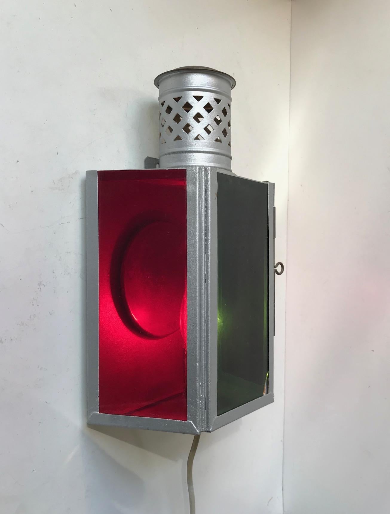 Early 20th Century Old Ship Signal Light Box, Sconce, 1920s For Sale