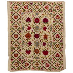 Old Silk SUSANI Embroidery Tapestry