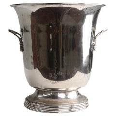 Antique Old Silver Plated Ice Bucket Ca.1900