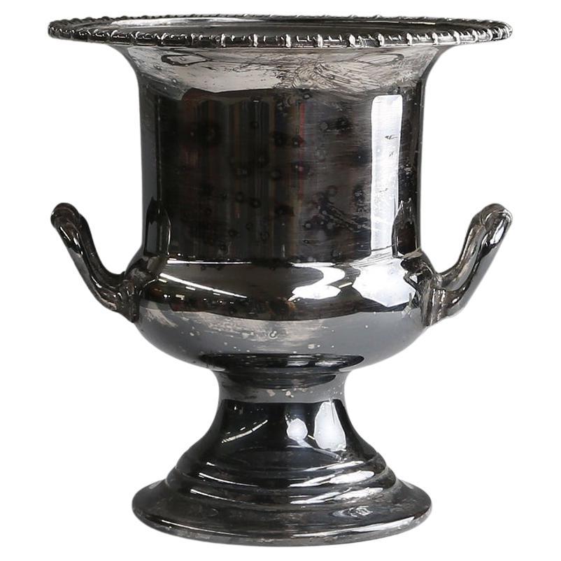 Old Silver Plated Ice Bucket Ca.1900 For Sale