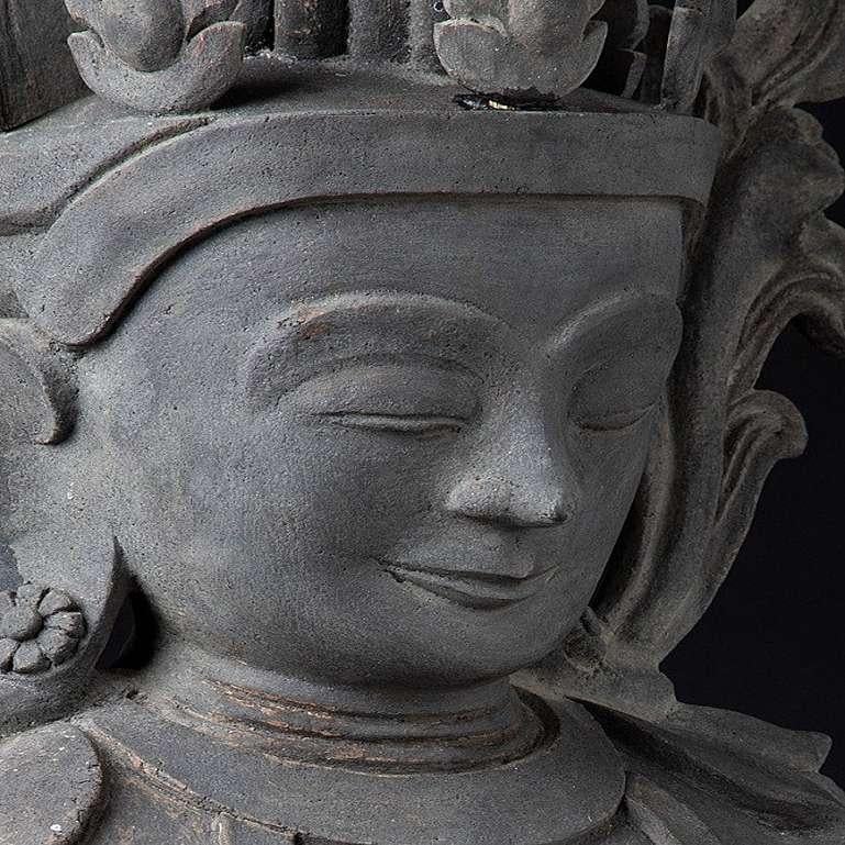 Bouddha assis ancien de Birmanie en vente 5