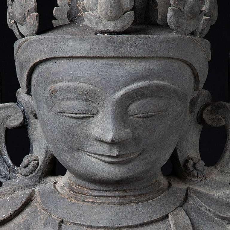 Bouddha assis ancien de Birmanie en vente 6
