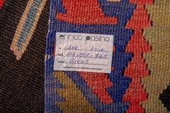 Old Sivas Sarkisla Kilim Rug, Hand-Woven Wool, Turkey, Circa 1935