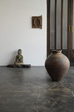 Vieille petite porte en bois d'un granaire/objet de suspension de mur africain Dogon/20e siècle