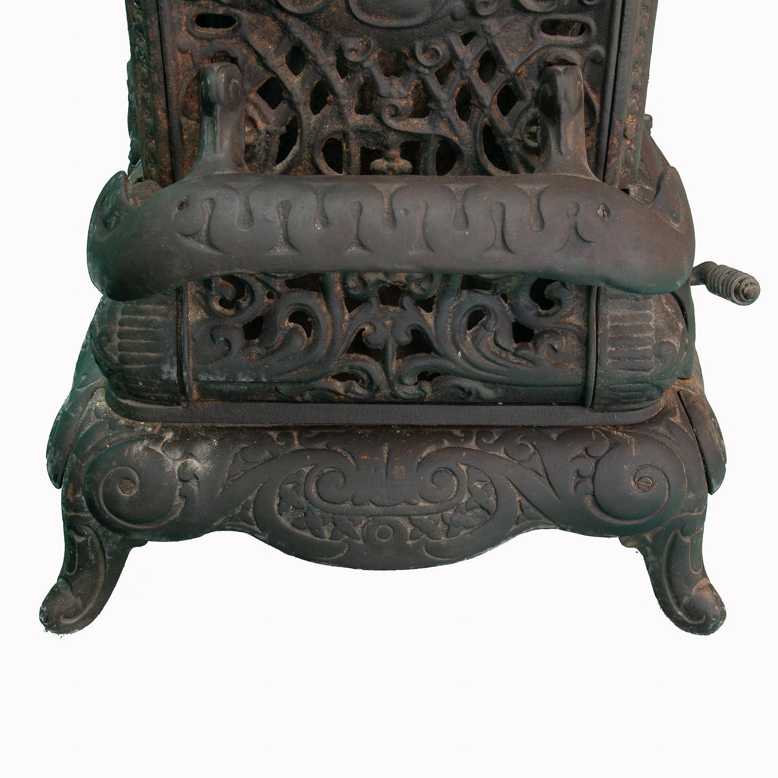 Metal Old Solid Iron Stove For Sale