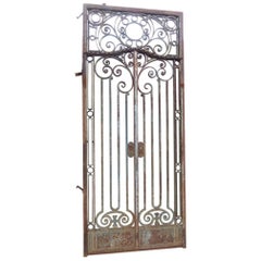 Old Spanish Iron Front Gate
