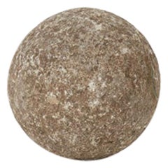 Old Stone Finial Ball Ornament, France, circa 1900s