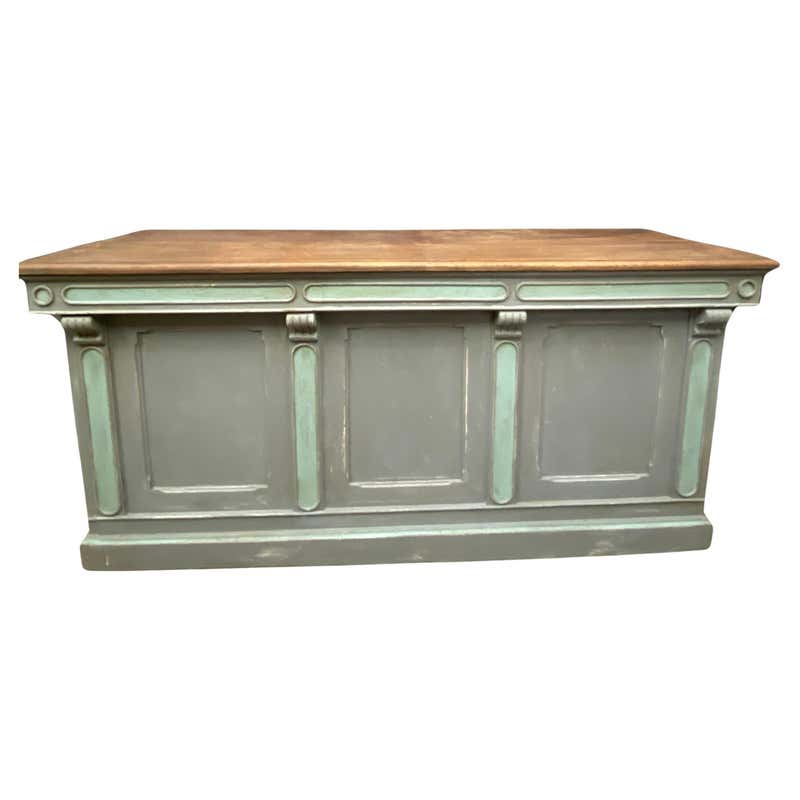 Antique store counter with original top and finish at 1stDibs
