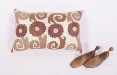Old Suzani Pillow Case Made from a Samarkand Suzani from Uzbekistan, 1930s
