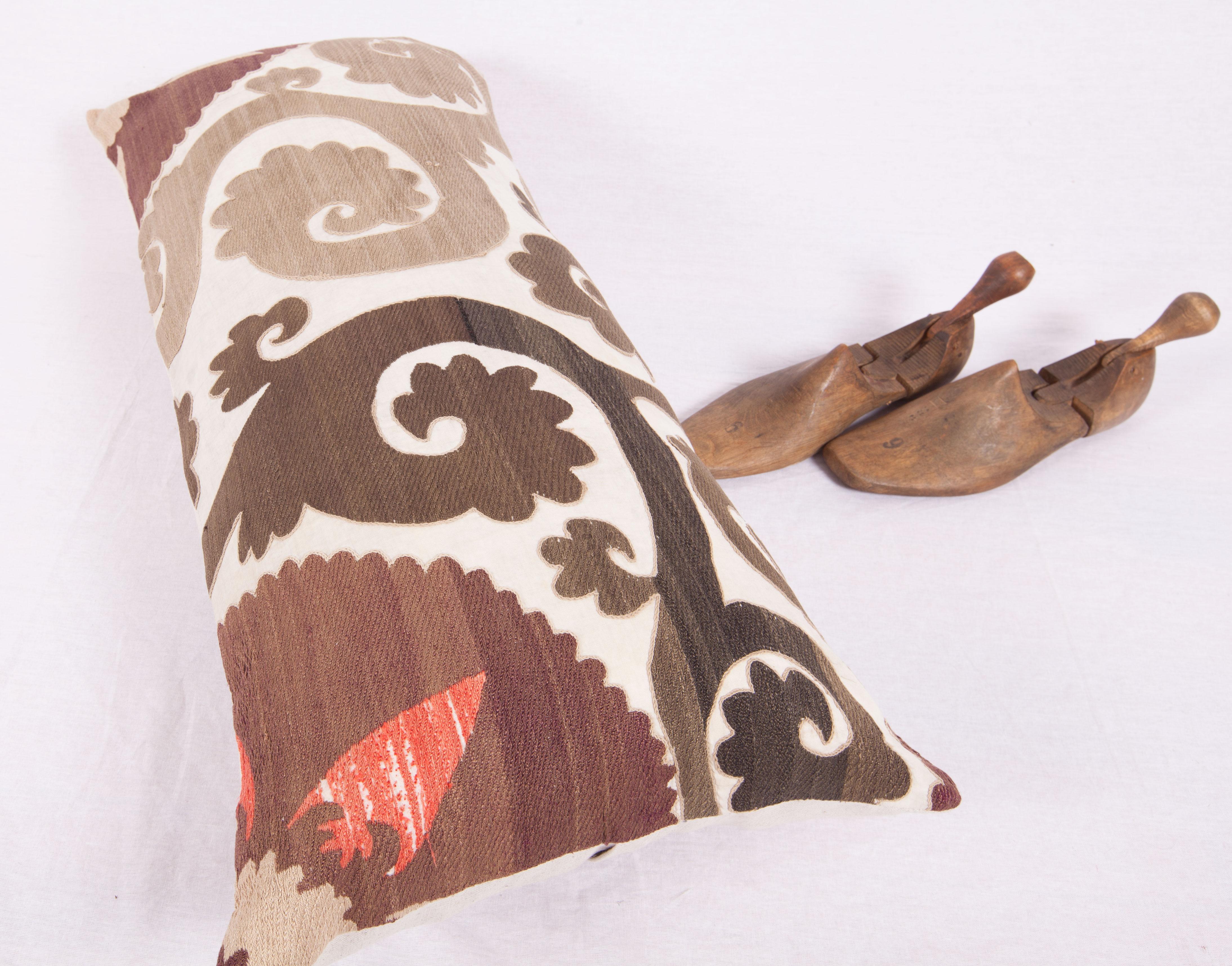 Old Suzani Pillow Case Made from a Samarkand Suzani from Uzbekistan, 1930s 3
