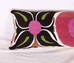Old Suzani Pillow or Cushion Cover Fashioned from a Mid-20th Century Suzani