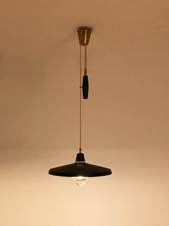 Swedish Ceiling Pendant Lamp by Hans Agne Jakobsson for Markaryd, 1960s Brass