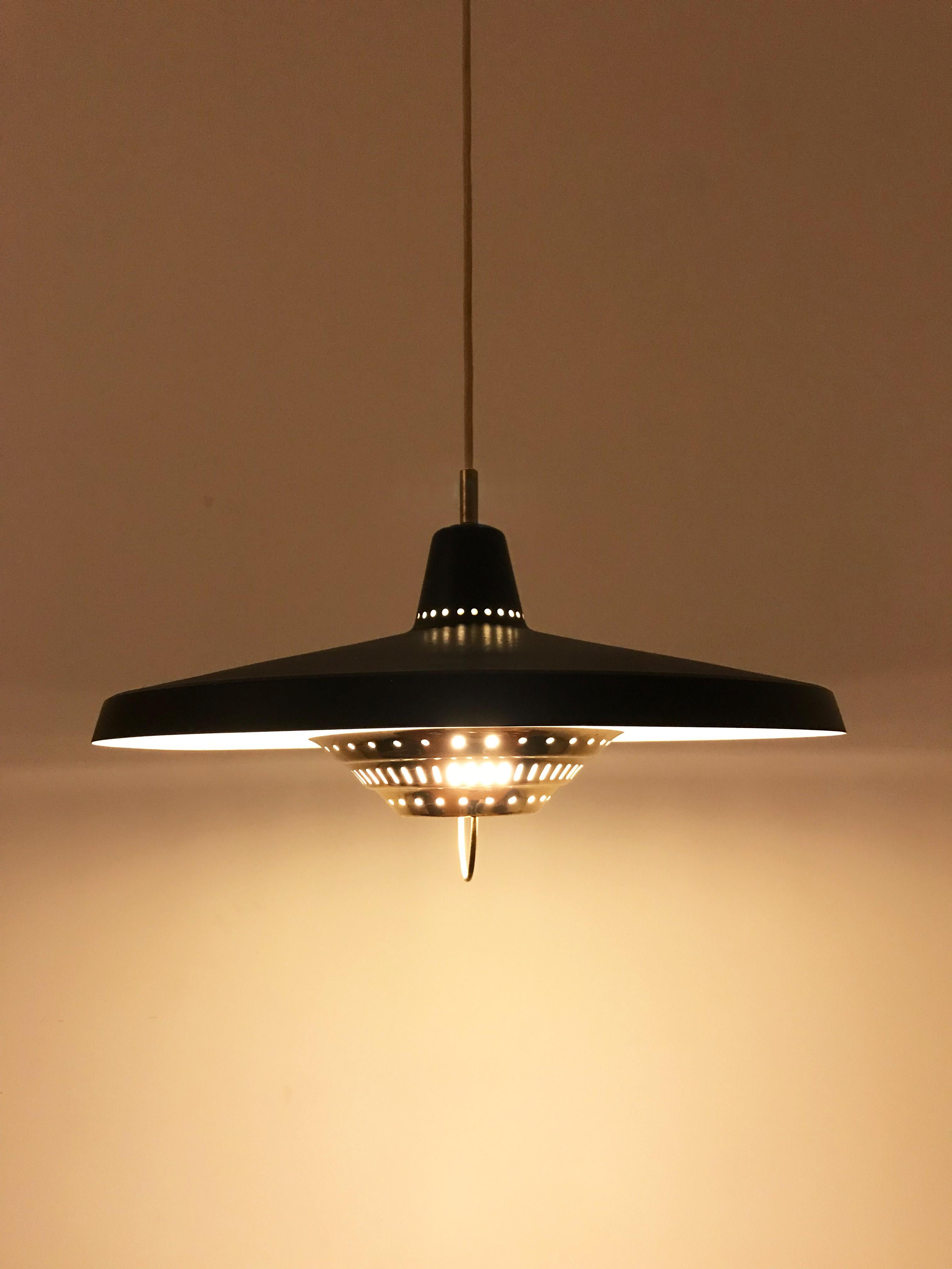 Swedish Ceiling Pendant Lamp by Hans Agne Jakobsson for Markaryd, 1960s Brass 1