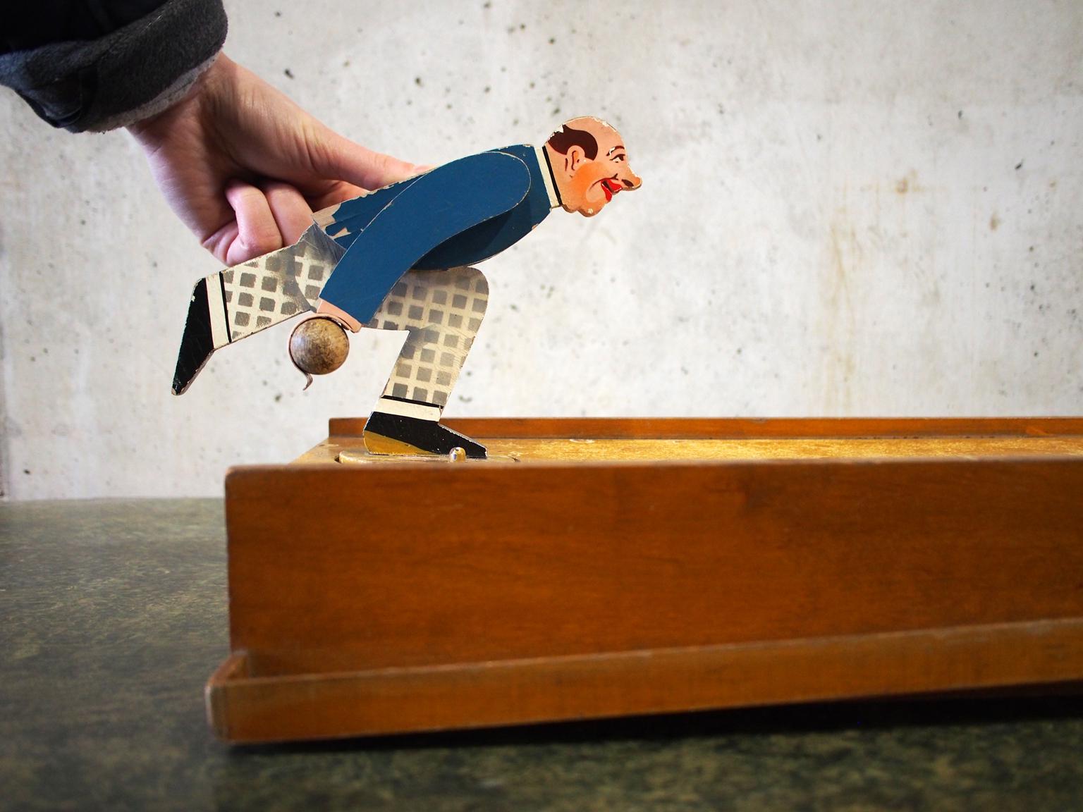 Mid-Century Modern Old Table Cone ‘Table Bowling’ Game from the 20th Century