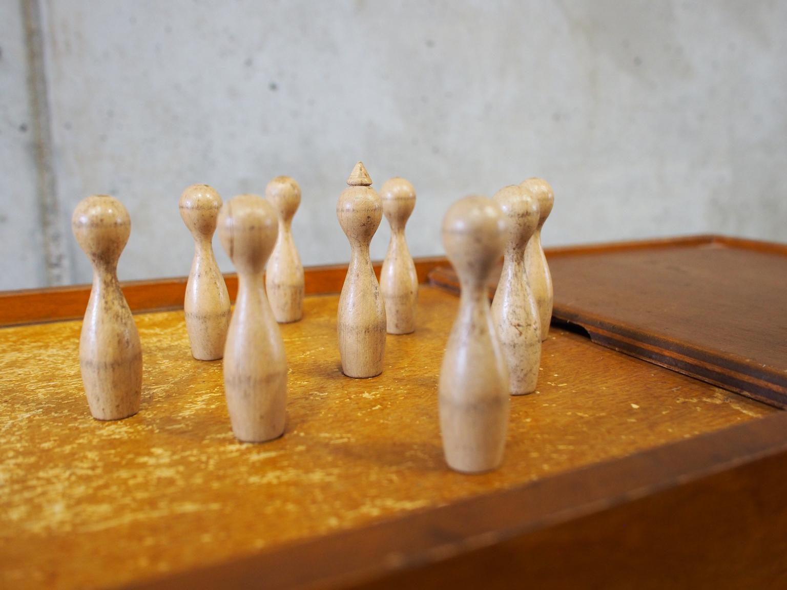 Old Table Cone ‘Table Bowling’ Game from the 20th Century 1