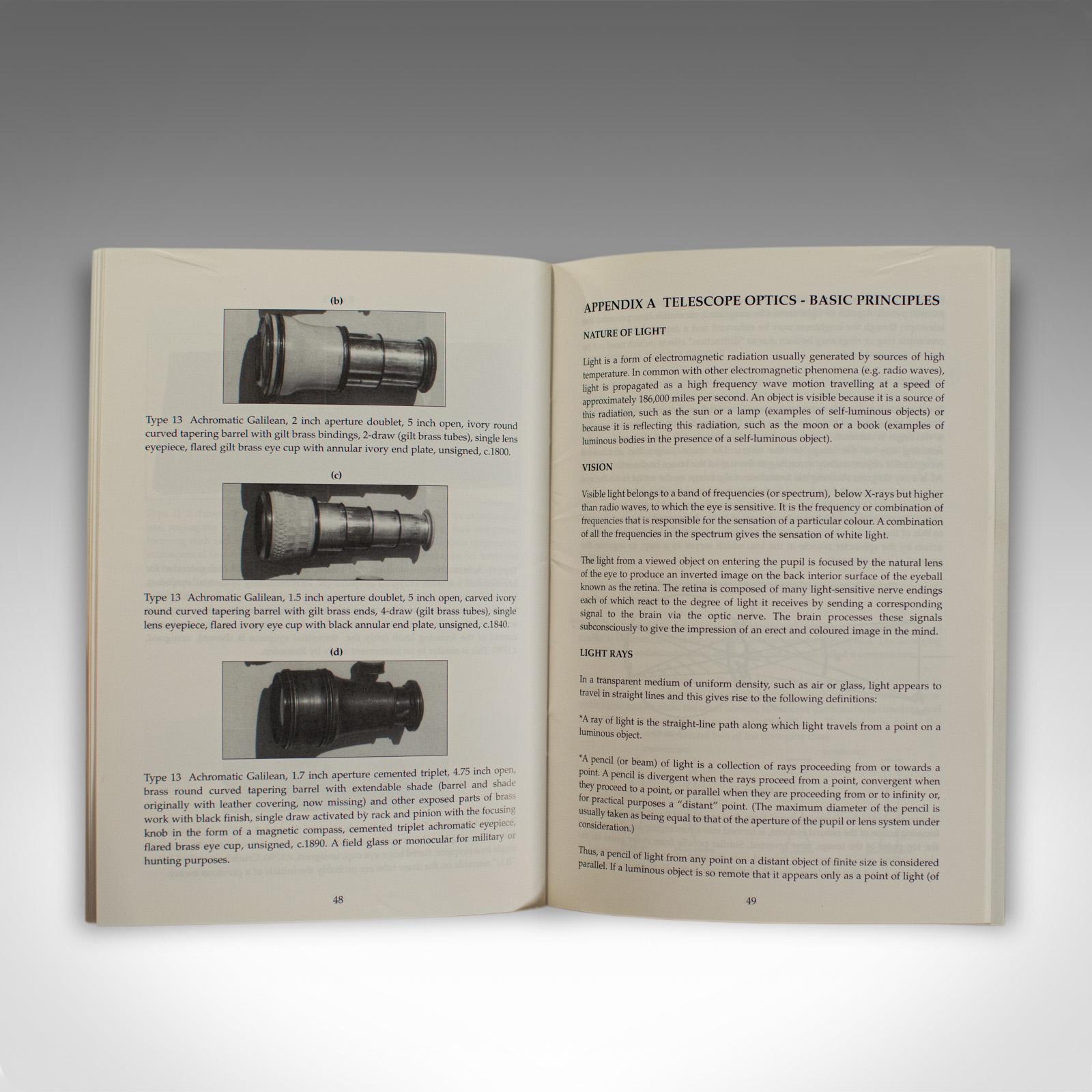 Paper Old Telescopes by Reginald J. Cheetham, Scientific Instrument Book December 1997 For Sale