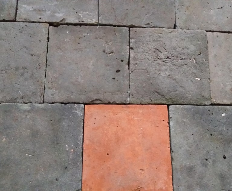 Floortiles Terracotta Anthraciet and Old For Sale at 1stDibs