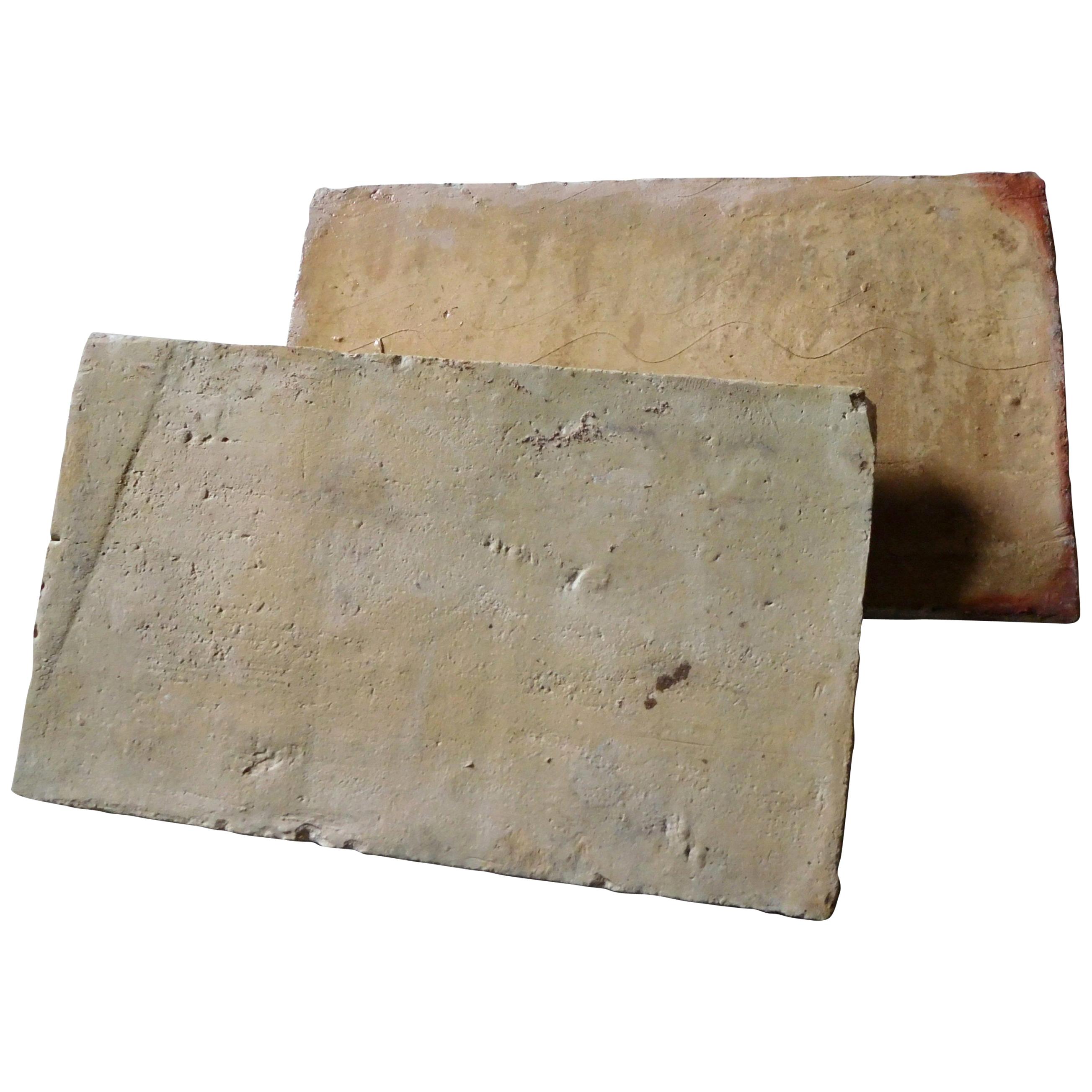 Old Terracotta Floortiles, French For Sale