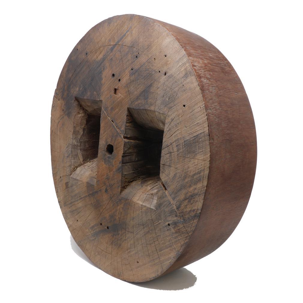 Old Thai Ironwood Millstone In Good Condition For Sale In Point Richmond, CA