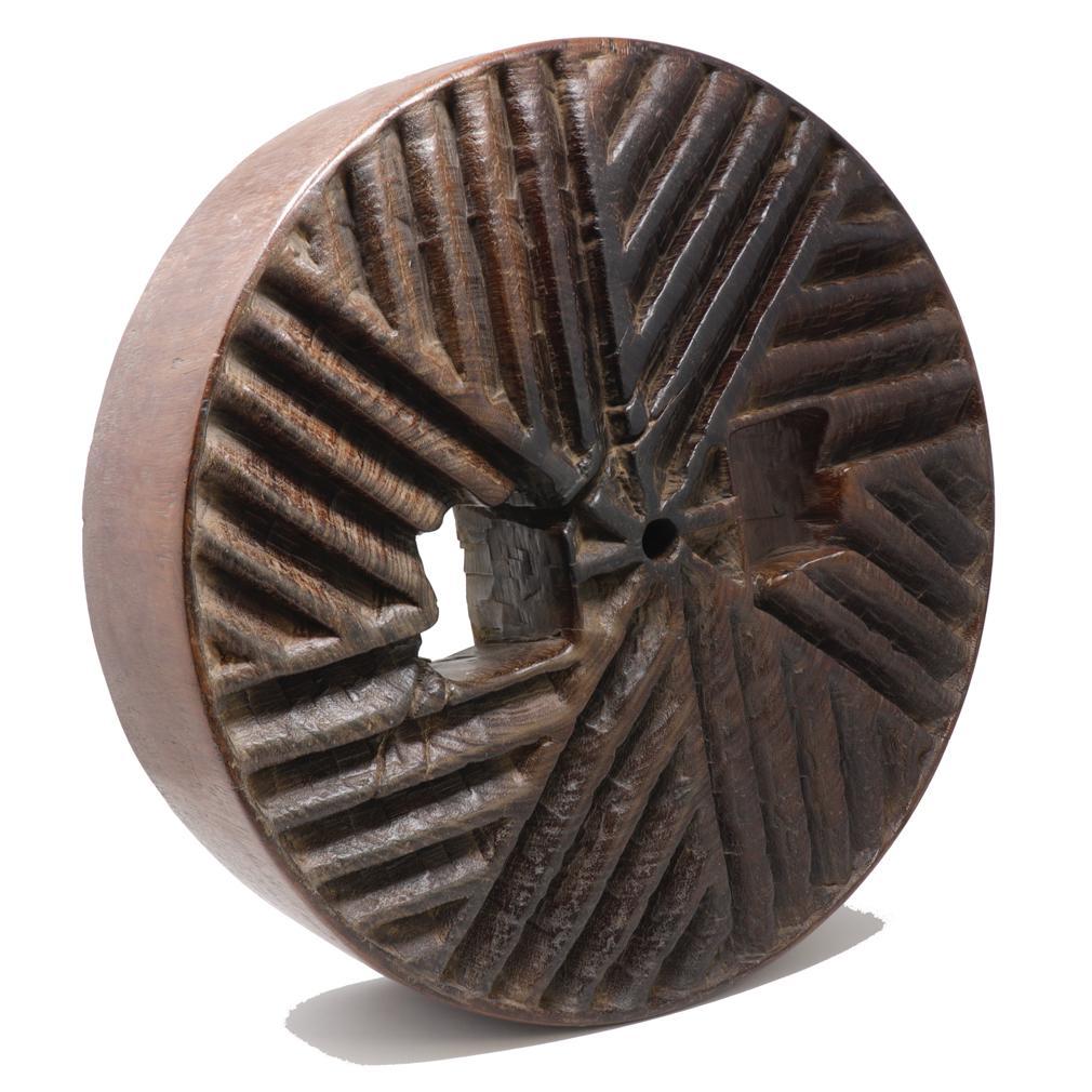 20th Century Old Thai Ironwood Millstone For Sale