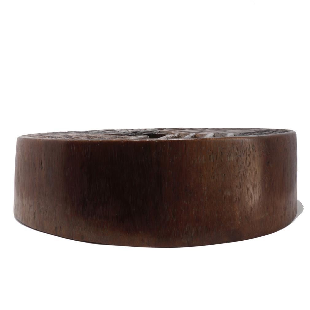 Hardwood Old Thai Ironwood Millstone For Sale