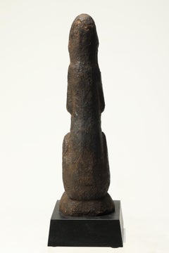 Old Tribal Stone Squatting Spring Figure Nepal Early 20th Century Namaste