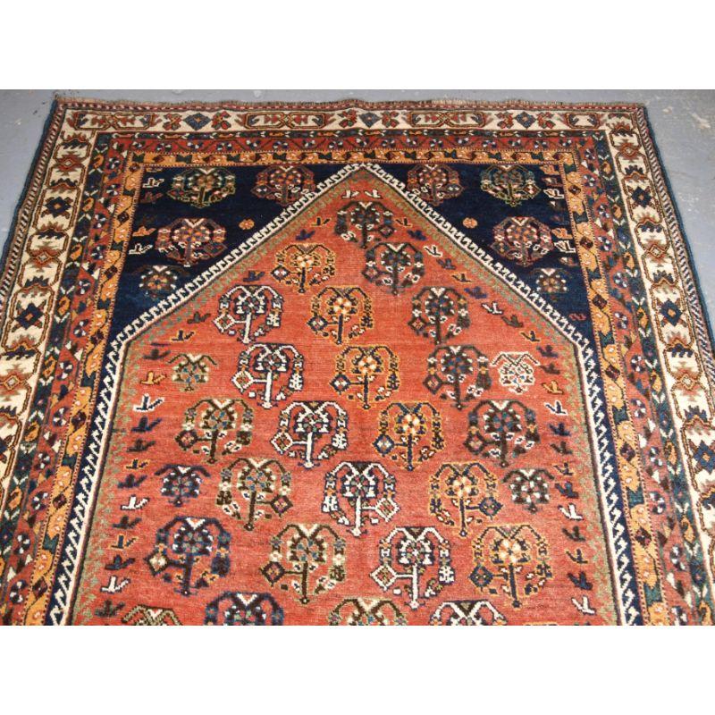 Turkish Old Tribal Style Rug, Shiraz Region For Sale
