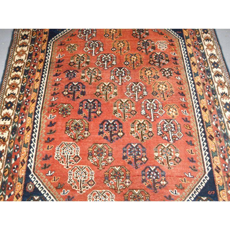 Old Tribal Style Rug, Shiraz Region In Good Condition For Sale In Moreton-In-Marsh, GB