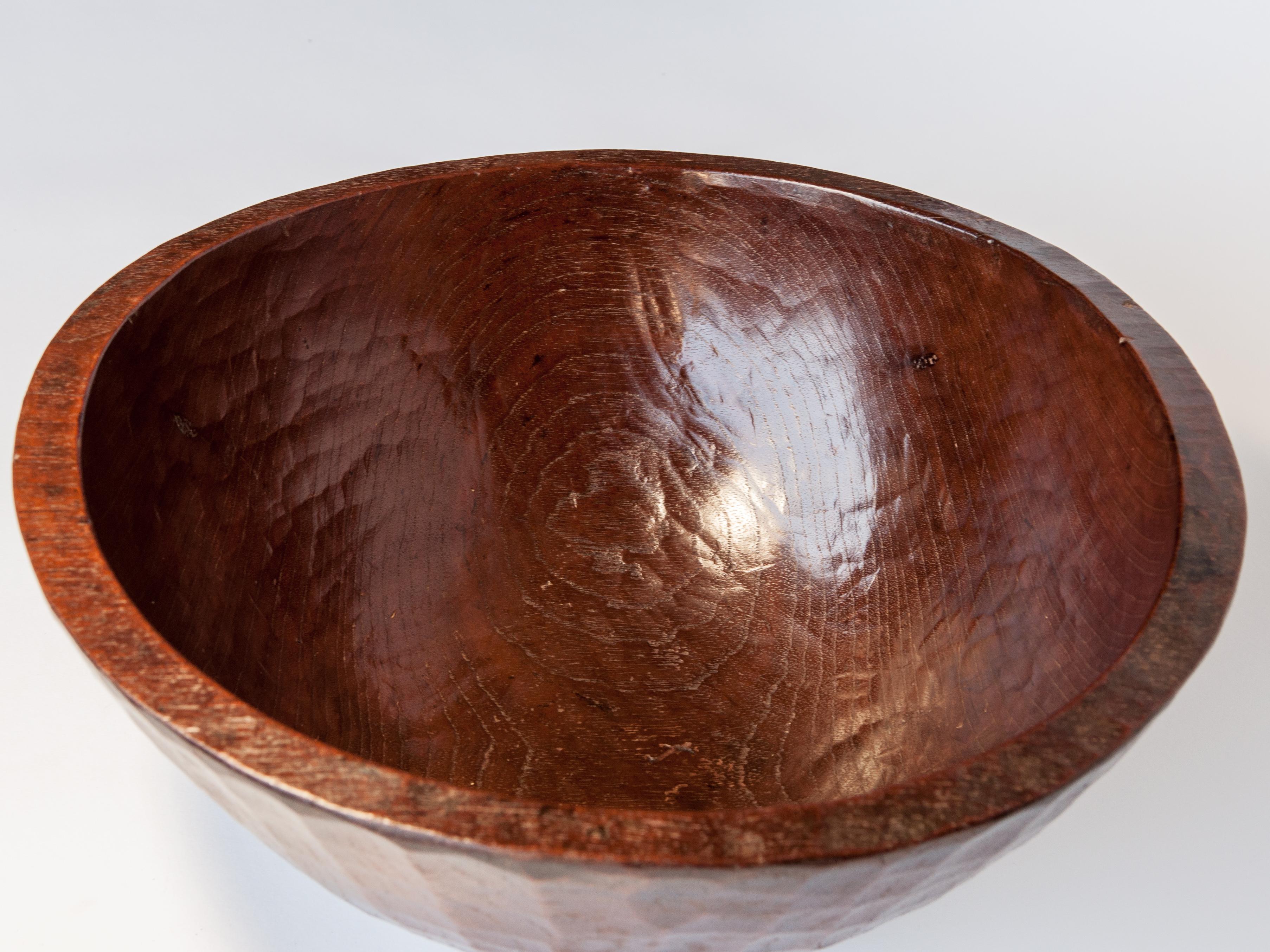 Old Tribal Wooden Bowl from the West Nepal Himal, Mid-20th Century 5