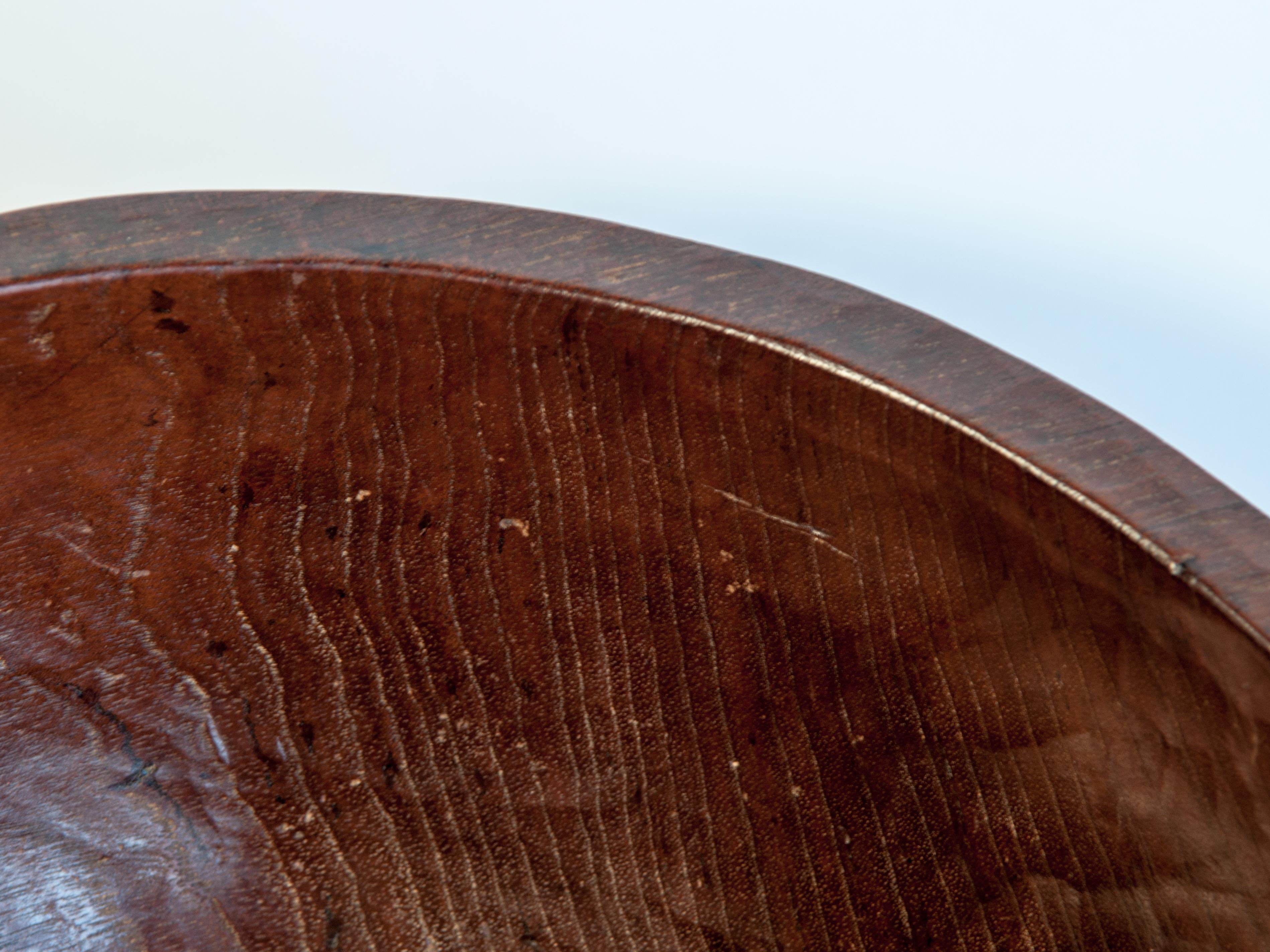 Old Tribal Wooden Bowl from the West Nepal Himal, Mid-20th Century 6