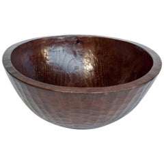 Vintage Old Tribal Wooden Bowl from the West Nepal Himal, Mid-20th Century