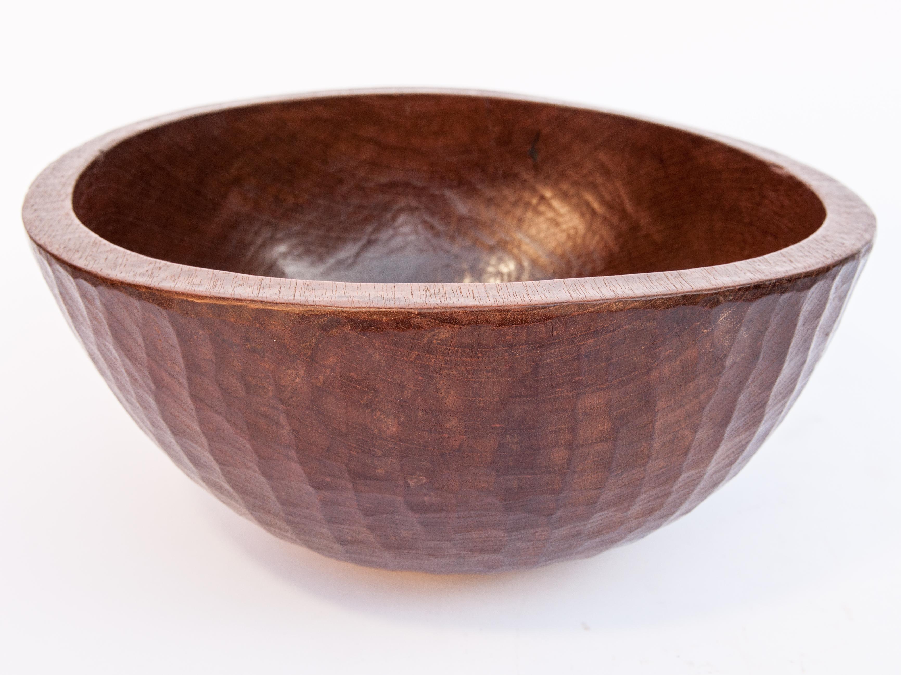 Hand-Crafted Old Tribal Wooden Bowl from West Nepal Himal, Mid-20th Century
