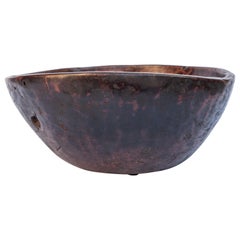 Old Tribal Wooden Bowl, West Nepal Himal, Mid-20th Century