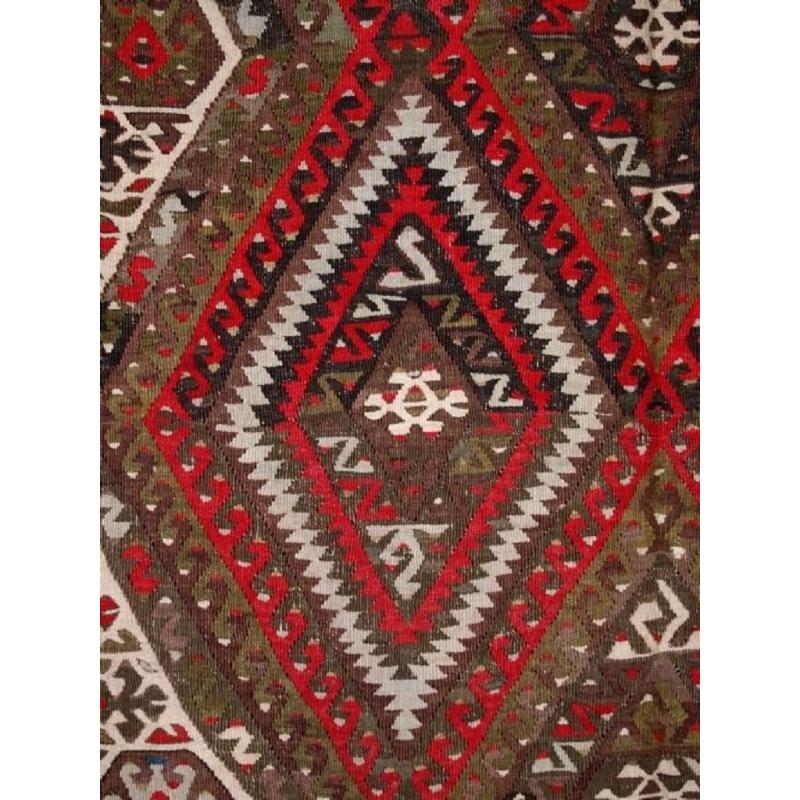 Alttürkischer Fethiye-Kilim, Classic Design & Farbe, CIRCA 1940 (Türkisch) im Angebot