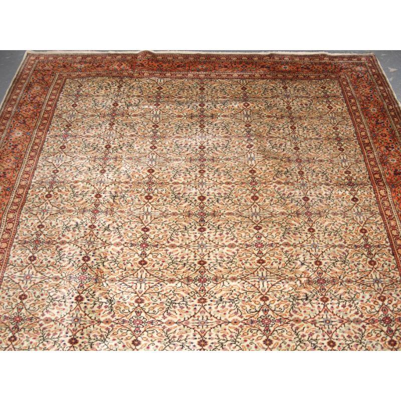 Old Turkish Kayseri Carpet In Excellent Condition For Sale In Moreton-In-Marsh, GB